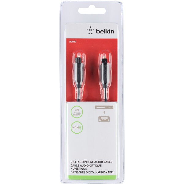 Кабель оптический (Hi-Fi) Belkin Toslink/Toslink Hi-Fi 2м