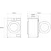 Стиральная машина узкая LG F2T3HS6W
