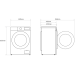 Узкая стиральная машина LG AI DD F2T3HS0W