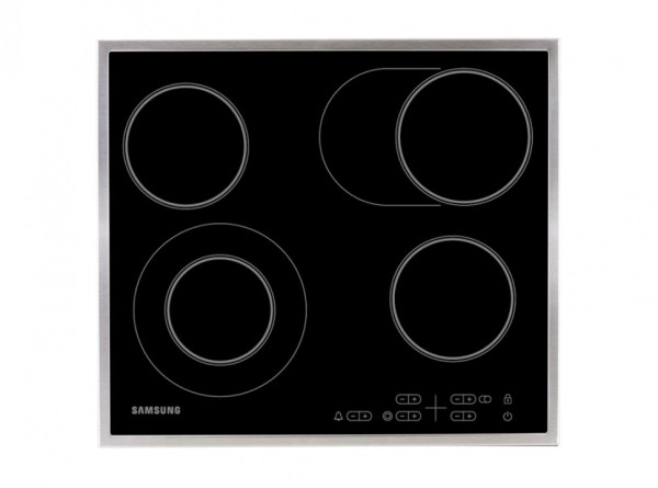 Стеклокерамическая панель Samsung NZ64T3516CK с расширяемой зоной нагрева, Чёрный
