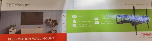 Кронштейн Наклонно-поворотный ITECHmount PTRB 37-70"