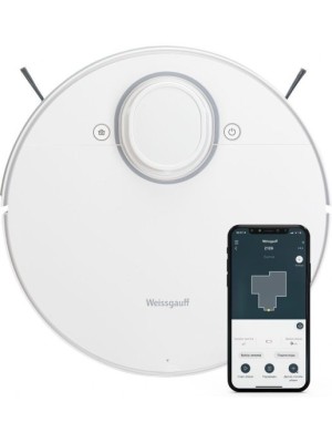 Робот-пылесос Weissgauff Robowash Laser Map, белый